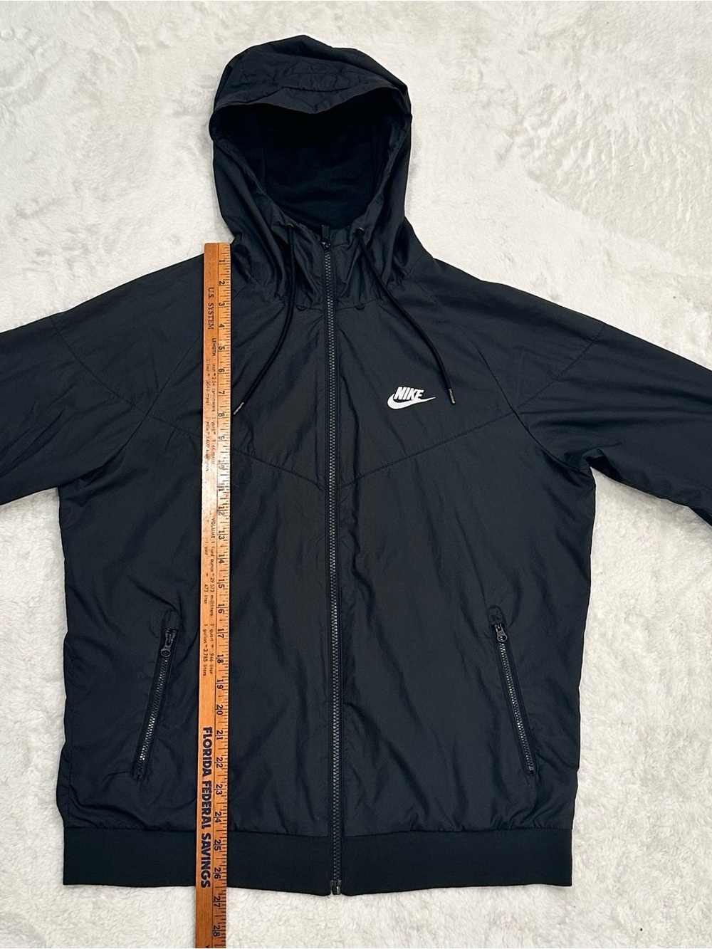 Nike Sportswear Windrunner Hooded Full-Zip Jacket - Black - Men's M (727324-010) - Picture 9 of 9